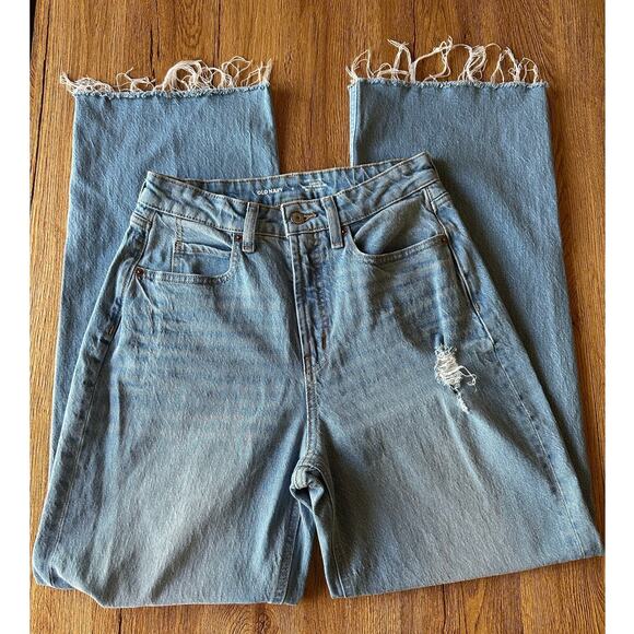 Old Navy Extra High Rise Curvy Sky-Hi Wide Leg Size 6 - Picture 1 of 8